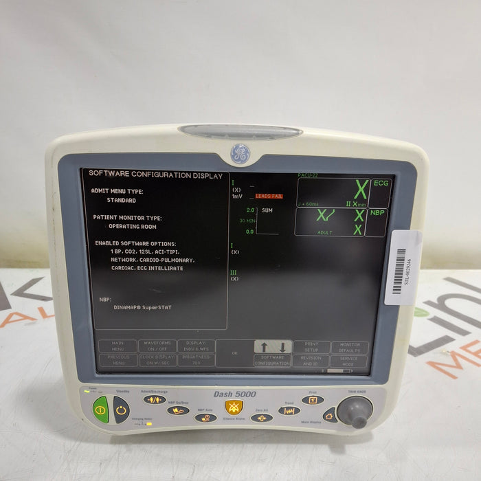 GE Healthcare GE Healthcare Dash 5000 - Masimo SpO2 Patient Monitor Patient Monitors reLink Medical