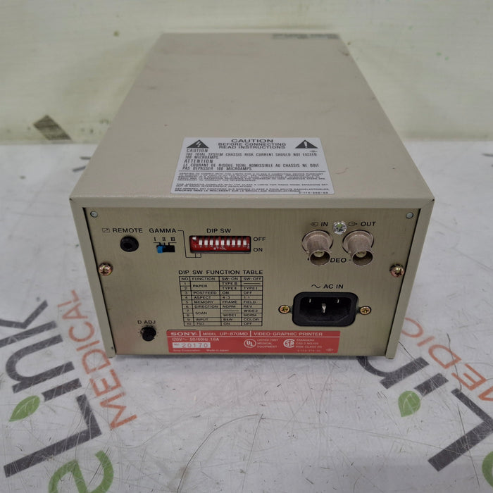 Sony Sony UP-870MD Imager / Printer Ultrasound reLink Medical