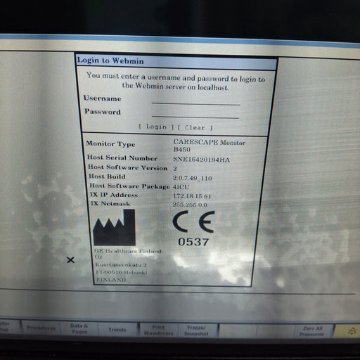 GE Healthcare GE Healthcare Carescape B450 Critical Care Patient Monitor Patient Monitors reLink Medical