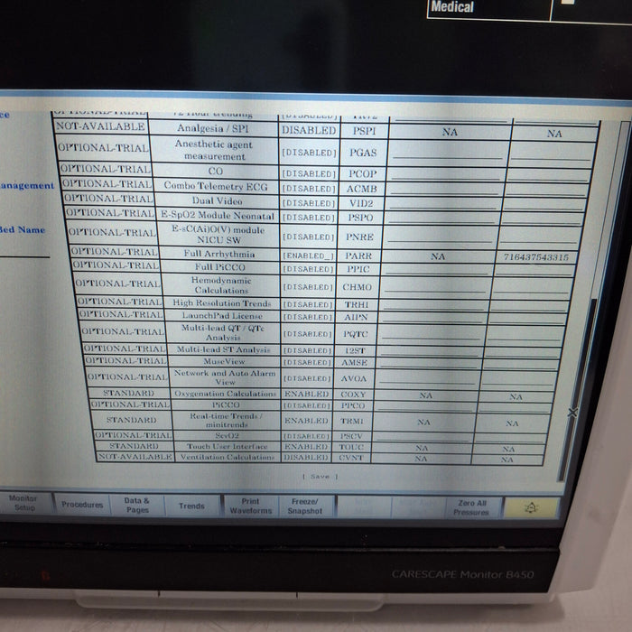 GE Healthcare GE Healthcare Carescape B450 Critical Care Patient Monitor Patient Monitors reLink Medical