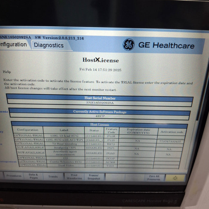 GE Healthcare GE Healthcare Carescape B450 Emergency Care Patient Monitor Patient Monitors reLink Medical