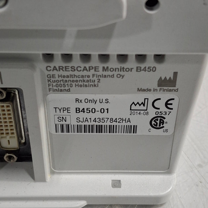 GE Healthcare GE Healthcare Carescape B450 Post Anesthesia Care Patient Monitor Patient Monitors reLink Medical