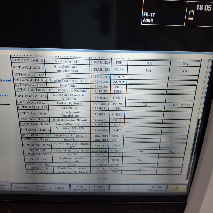 GE Healthcare Carescape B450 Patient Monitor