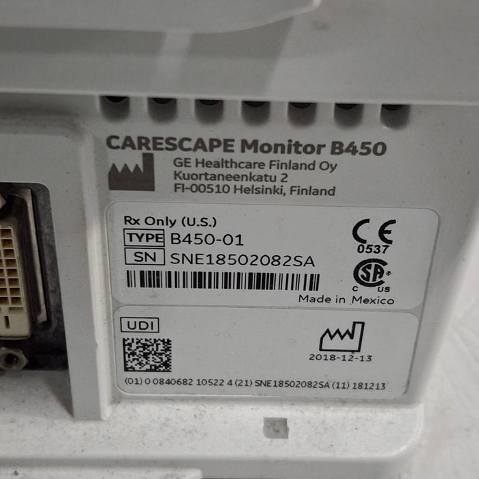GE Healthcare Carescape B450 Patient Monitor