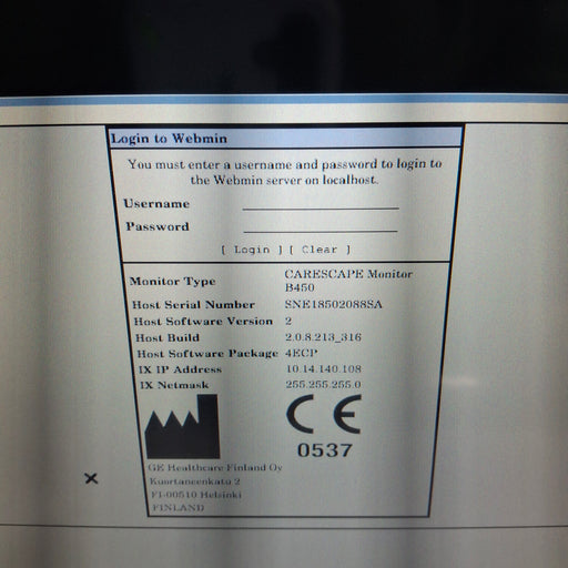 GE Healthcare GE Healthcare Carescape B450 Emergency Care Patient Monitor Patient Monitors reLink Medical