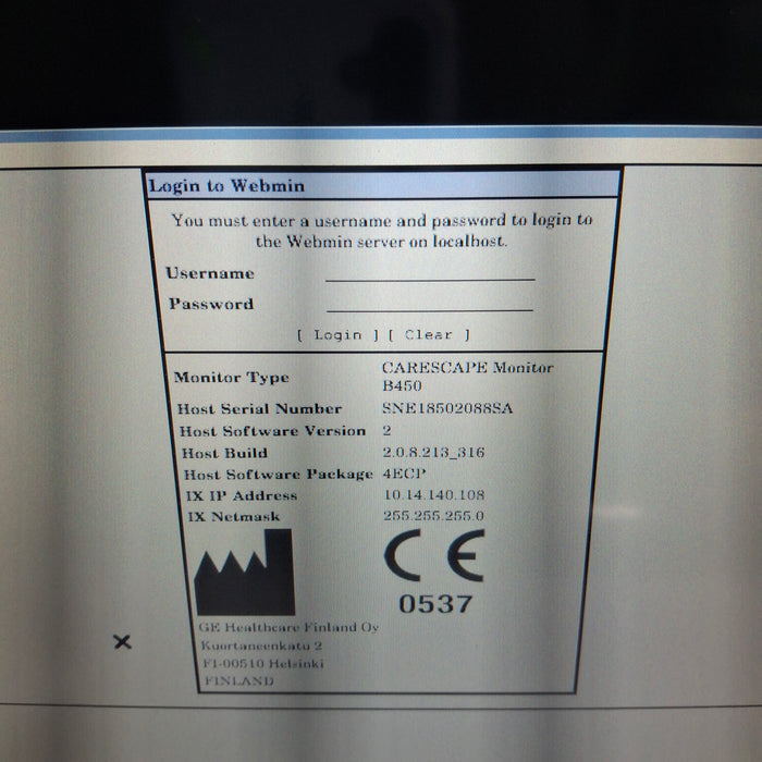 GE Healthcare GE Healthcare Carescape B450 Emergency Care Patient Monitor Patient Monitors reLink Medical