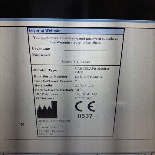 GE Healthcare GE Healthcare Carescape B450 Critical Care Patient Monitor Patient Monitors reLink Medical