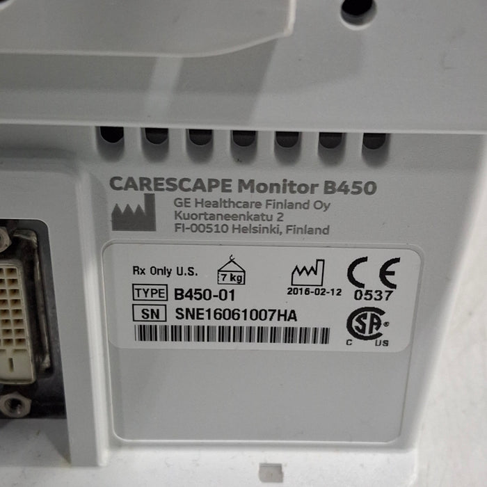 GE Healthcare Carescape B450 Patient Monitor