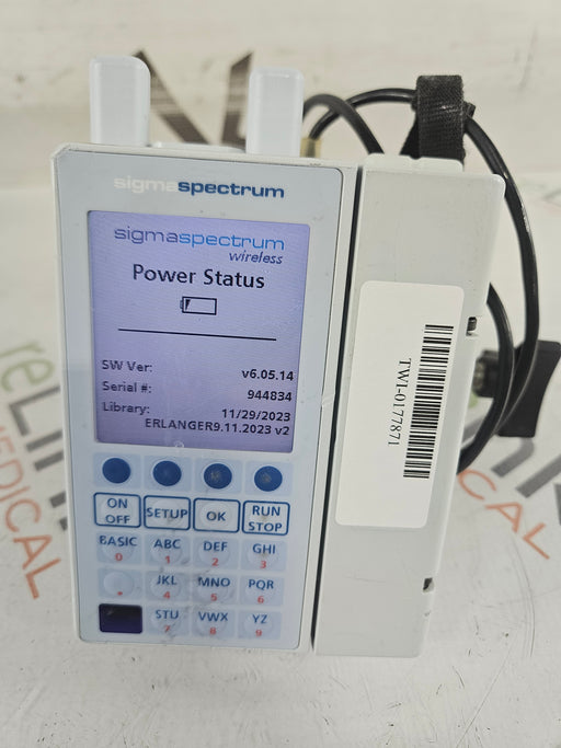 Baxter Baxter Sigma Spectrum 6.05.14 with A/B/G/N Battery Infusion Pump Infusion Pump reLink Medical