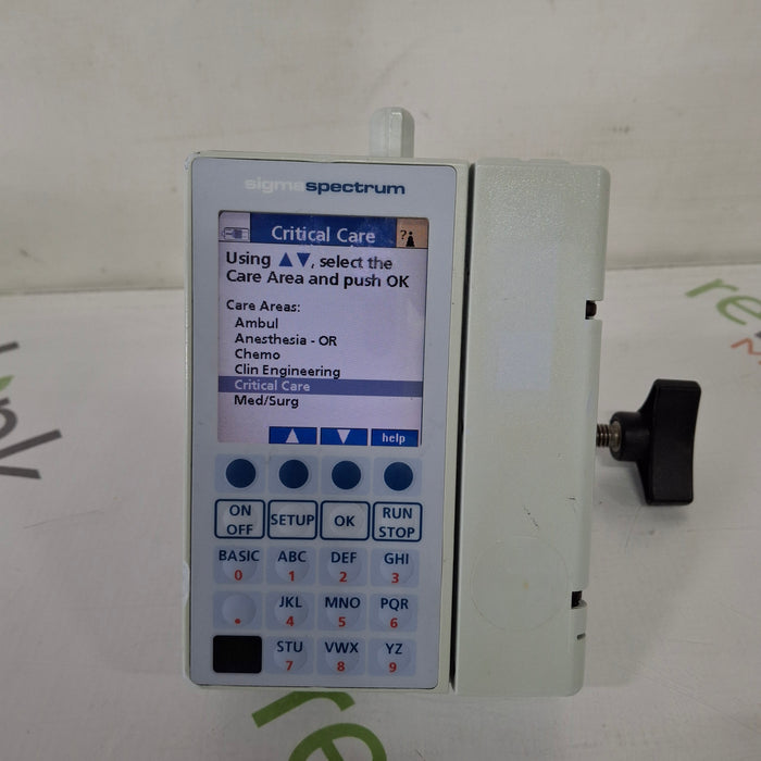 Baxter Baxter Sigma Spectrum 6.02.07 with B/G Battery Infusion Pump Infusion Pump reLink Medical