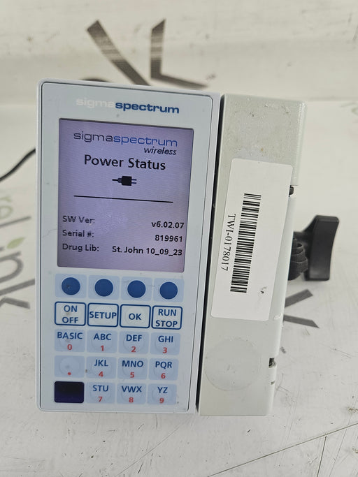 Baxter Baxter Sigma Spectrum 6.02.07 without Battery Infusion Pump Infusion Pump reLink Medical