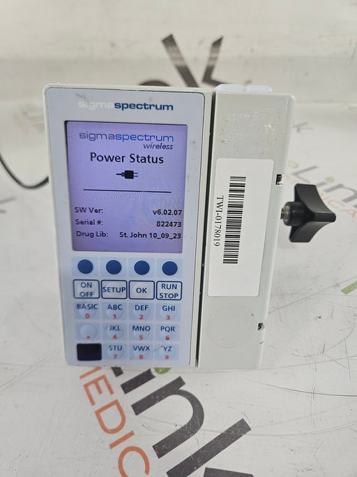 Baxter Baxter Sigma Spectrum 6.02.07 with Non Wireless Battery Infusion Pump Infusion Pump reLink Medical
