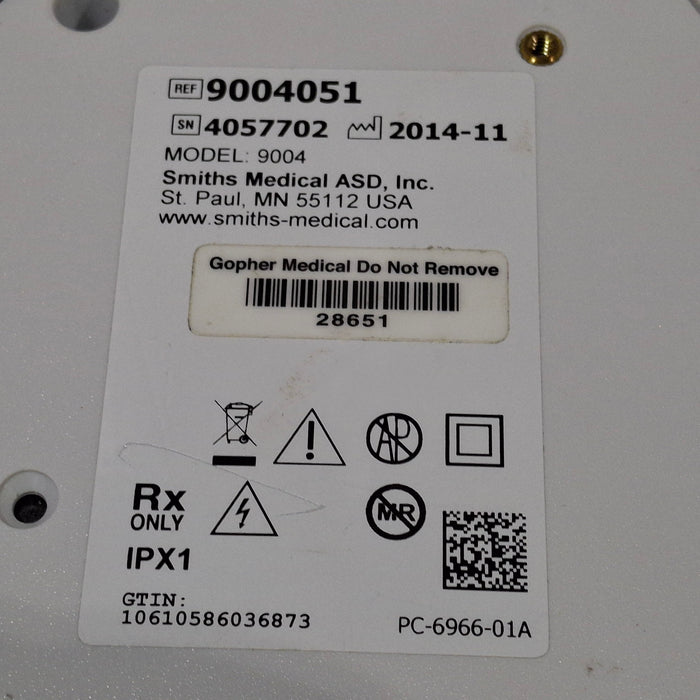 Smiths Medical 9004 Capnocheck SLEEP Capnograph SpO2 CO2 Patient Monitors