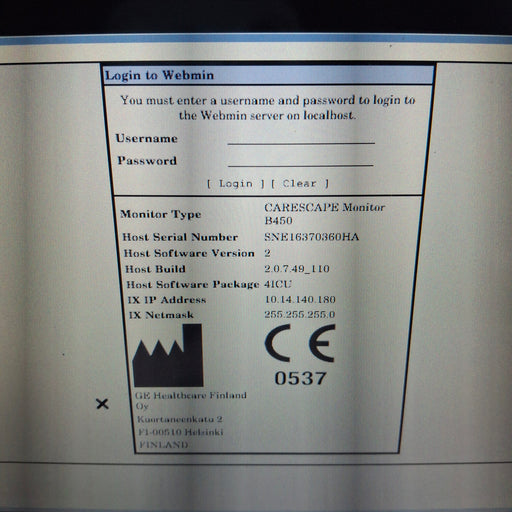GE Healthcare GE Healthcare Carescape B450 Critical Care Patient Monitor Patient Monitors reLink Medical