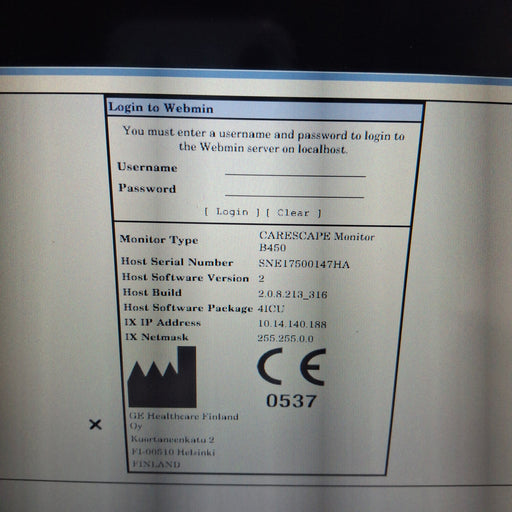 GE Healthcare GE Healthcare Carescape B450 Critical Care Patient Monitor Patient Monitors reLink Medical