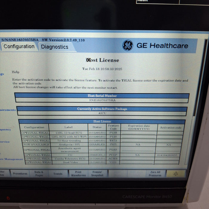 GE Healthcare GE Healthcare Carescape B450 Critical Care Patient Monitor Patient Monitors reLink Medical