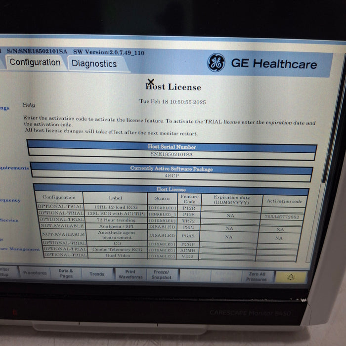 GE Healthcare GE Healthcare Carescape B450 Emergency Care Patient Monitor Patient Monitors reLink Medical