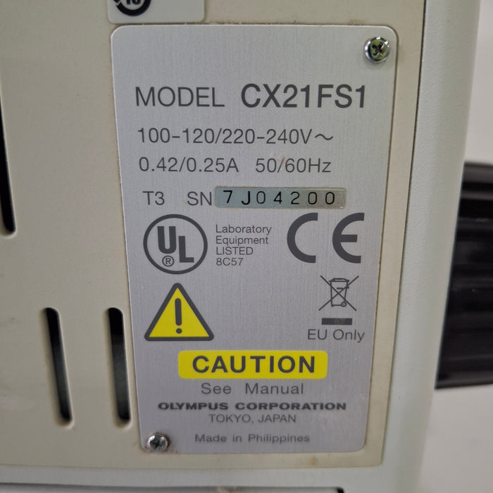 Olympus CX21 Binocular Microscope