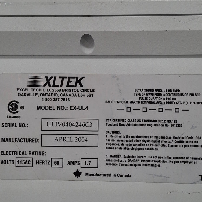 Xltek Xltek Ultra IV Ultrasound Therapy Console EEG EMG Sleep Systems reLink Medical