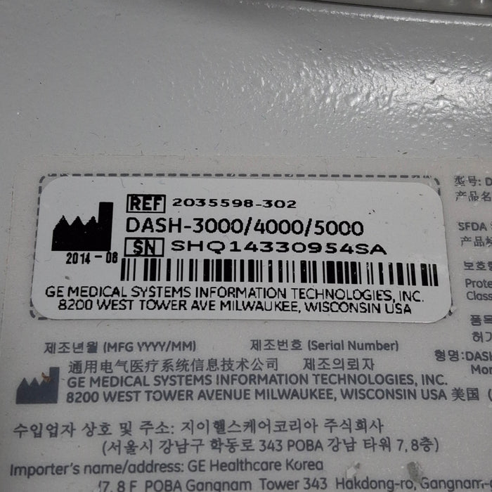 GE Healthcare GE Healthcare Dash 5000 - Masimo SpO2 Patient Monitor Patient Monitors reLink Medical