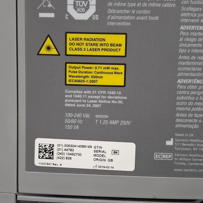 Siemens Rapidpoint 500 Blood Gas Analyzer