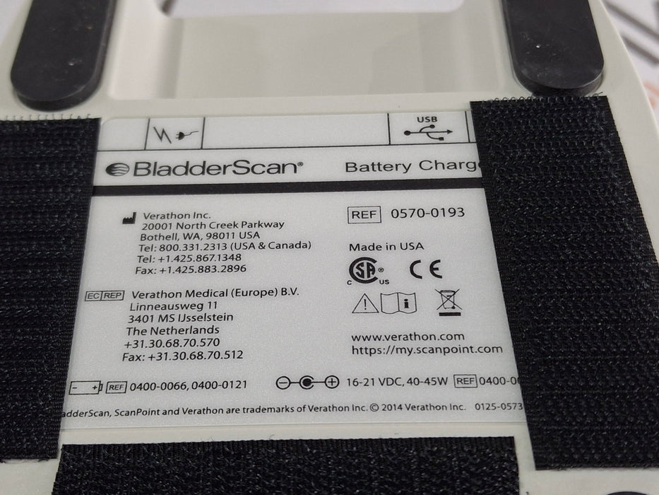 Verathon Medical, Inc Verathon Medical, Inc BladderScan 0570-0193 Battery Charger Surgical Equipment reLink Medical