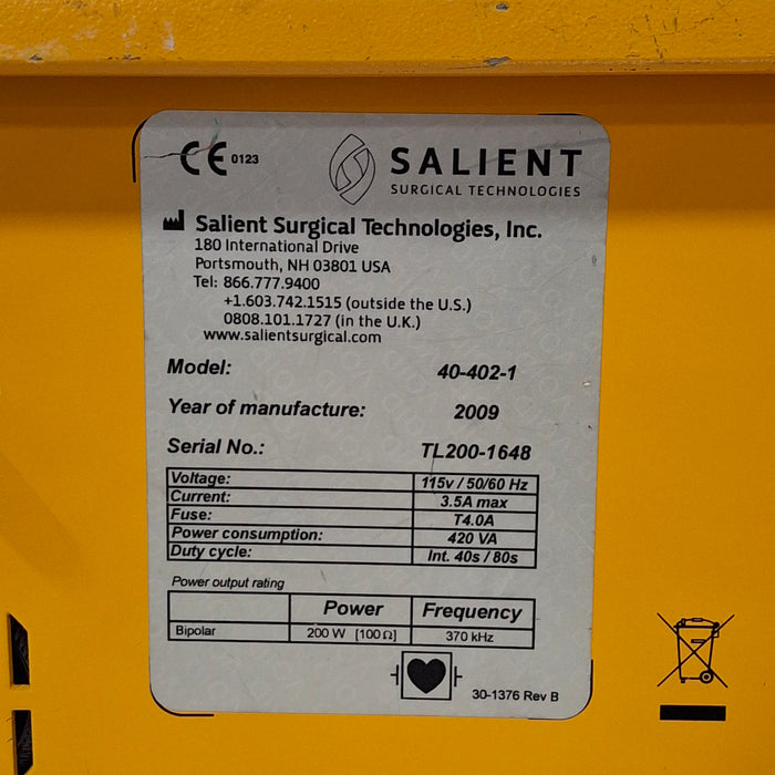 Salient Salient Aquamantys System 40-402-1 Electrosurgical Unit Electrosurgical Units reLink Medical