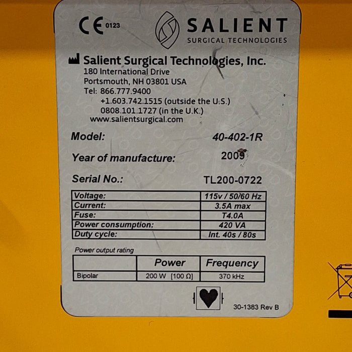 Salient Salient Aquamantys System 40-402-1 Electrosurgical Unit Electrosurgical Units reLink Medical