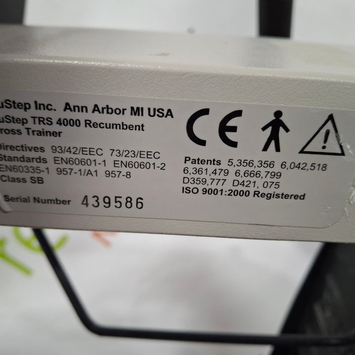 NuStep, Inc. NuStep, Inc. TRS 4000 Recumbent Cross Trainer Fitness and Rehab Equipment reLink Medical