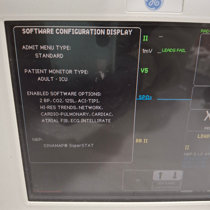 GE Healthcare GE Healthcare Dash 3000 - Masimo SpO2 Patient Monitor Patient Monitors reLink Medical