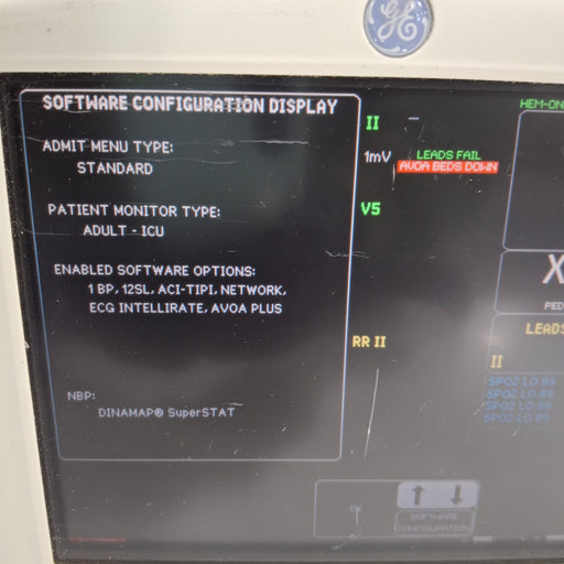 GE Healthcare GE Healthcare Dash 3000 - Masimo SpO2 Patient Monitor Patient Monitors reLink Medical