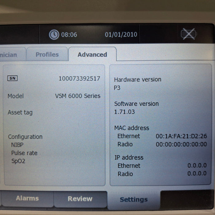 Welch Allyn Welch Allyn Connex 6400 64NXXX - Nellcor SpO2 Vital Signs Monitor Patient Monitors reLink Medical