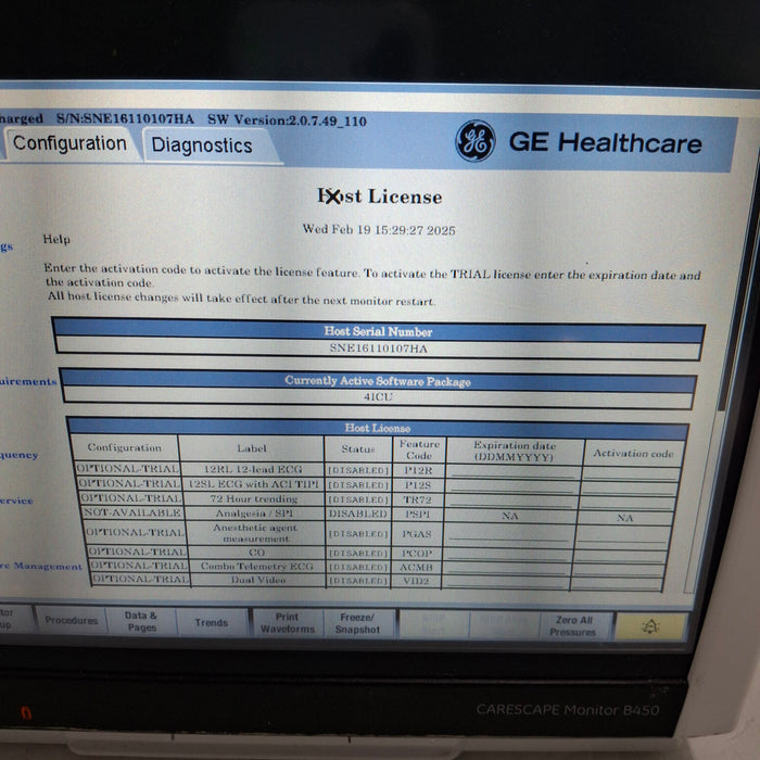 GE Healthcare GE Healthcare Carescape B450 Patient Monitor Patient Monitors reLink Medical