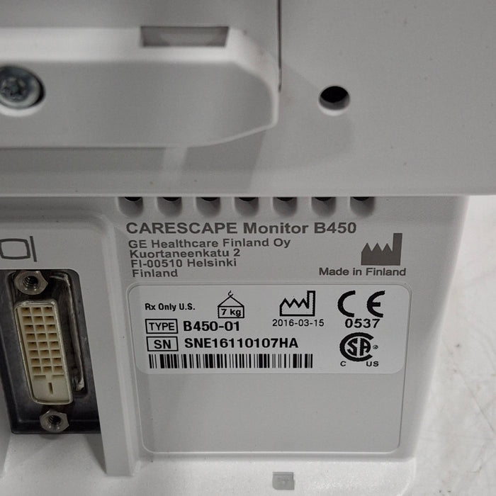 GE Healthcare GE Healthcare Carescape B450 Patient Monitor Patient Monitors reLink Medical