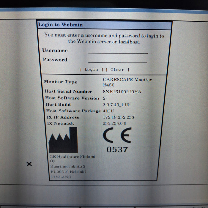 GE Healthcare GE Healthcare Carescape B450 Patient Monitor Patient Monitors reLink Medical