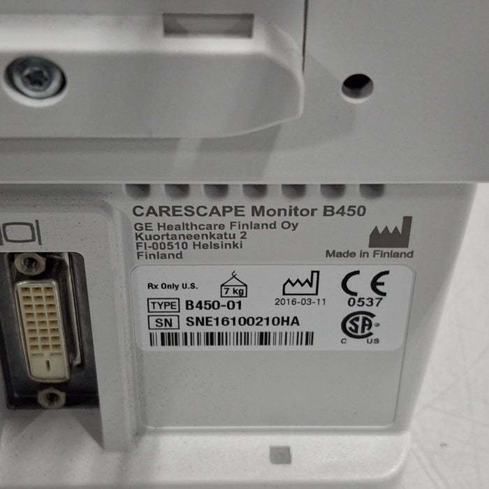 GE Healthcare GE Healthcare Carescape B450 Patient Monitor Patient Monitors reLink Medical
