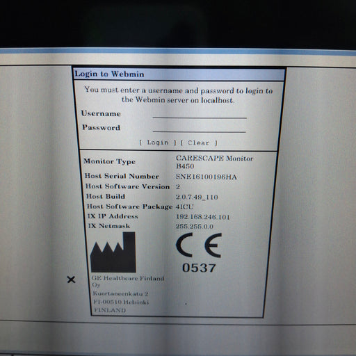 GE Healthcare GE Healthcare Carescape B450 Critical Care Patient Monitor Patient Monitors reLink Medical