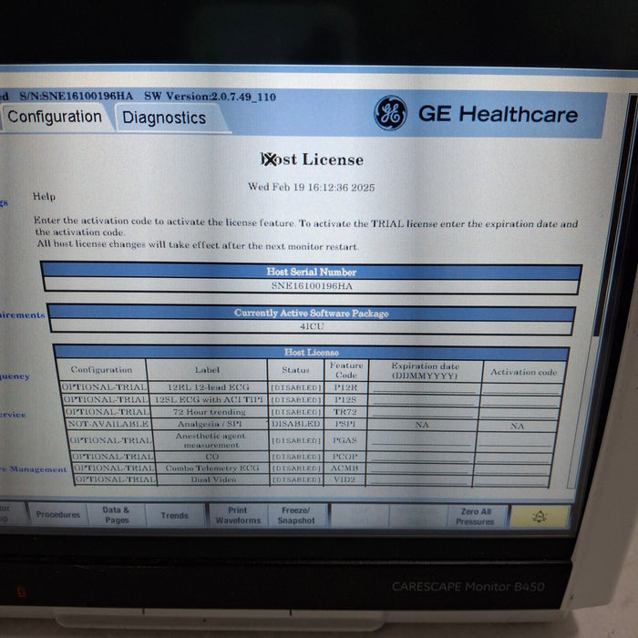 GE Healthcare GE Healthcare Carescape B450 Critical Care Patient Monitor Patient Monitors reLink Medical