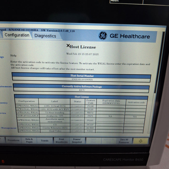 GE Healthcare GE Healthcare Carescape B450 Patient Monitor Patient Monitors reLink Medical
