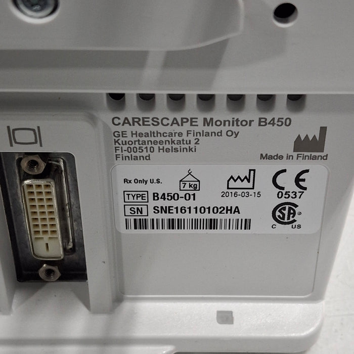 GE Healthcare GE Healthcare Carescape B450 Patient Monitor Patient Monitors reLink Medical