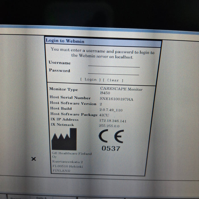 GE Healthcare GE Healthcare Carescape B450 Critical Care Patient Monitor Patient Monitors reLink Medical