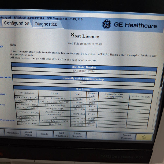 GE Healthcare GE Healthcare Carescape B450 Critical Care Patient Monitor Patient Monitors reLink Medical