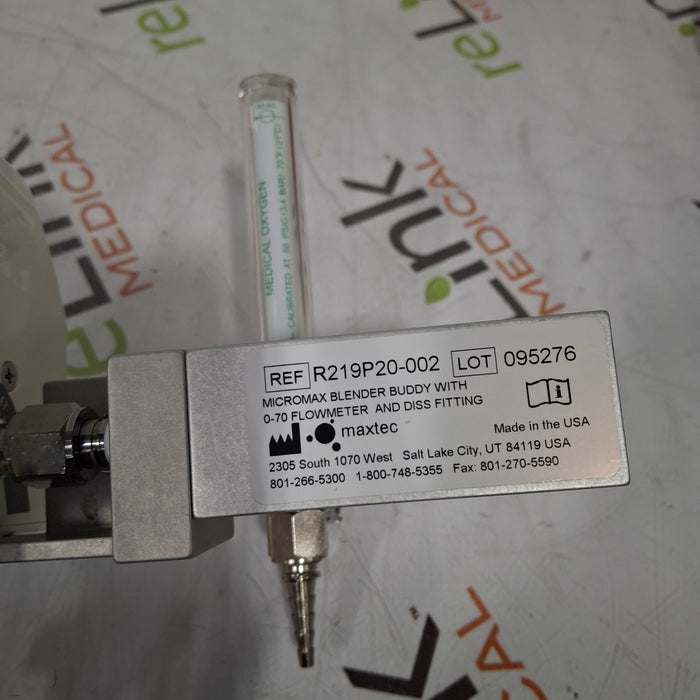 Maxtec, Inc. Maxtec, Inc. MicroMax Low Flow Air/Oxygen Blender w/ Buddy Respiratory reLink Medical