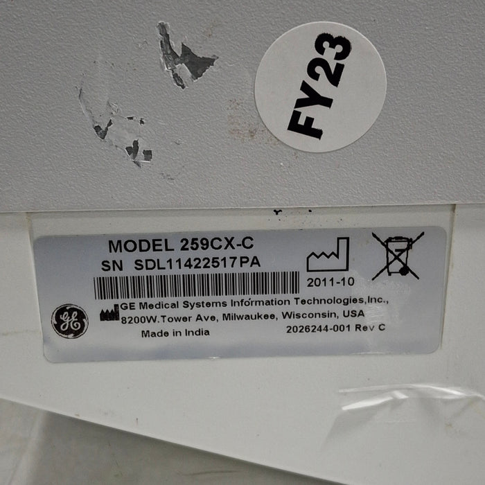GE Healthcare GE Healthcare Corometrics 250cx Series Model 259cx-c Fetal Monitor Patient Monitors reLink Medical