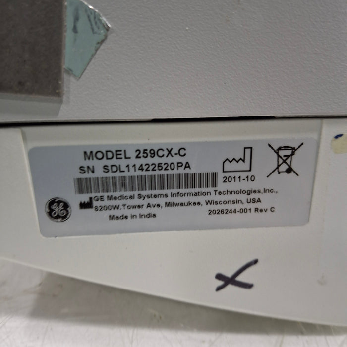 GE Healthcare GE Healthcare Corometrics 250cx Series Model 259cx-c Fetal Monitor Patient Monitors reLink Medical