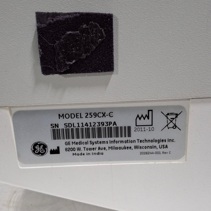 GE Healthcare GE Healthcare Corometrics 250cx Series Model 259cx-c Fetal Monitor Patient Monitors reLink Medical