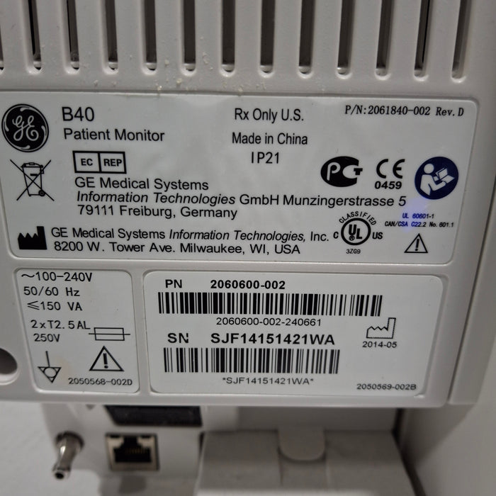 GE Healthcare GE Healthcare B40 Patient Monitor Patient Monitors reLink Medical