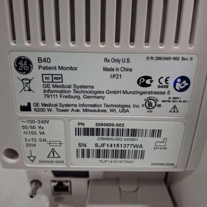 GE Healthcare GE Healthcare B40 Patient Monitor Patient Monitors reLink Medical