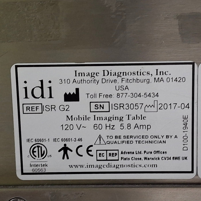 Image Diagnostics Inc. Image Diagnostics Inc. ISR G2 Mobile Imaging Table C-Arms & Tables reLink Medical