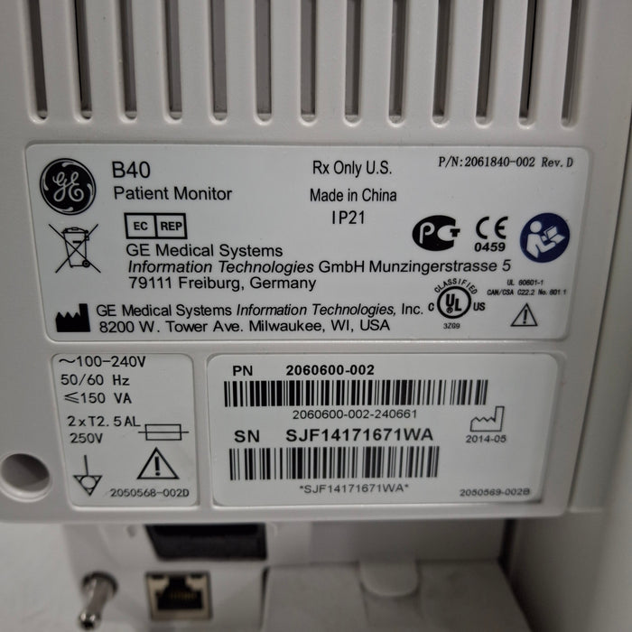 GE Healthcare GE Healthcare B40 Patient Monitor Patient Monitors reLink Medical